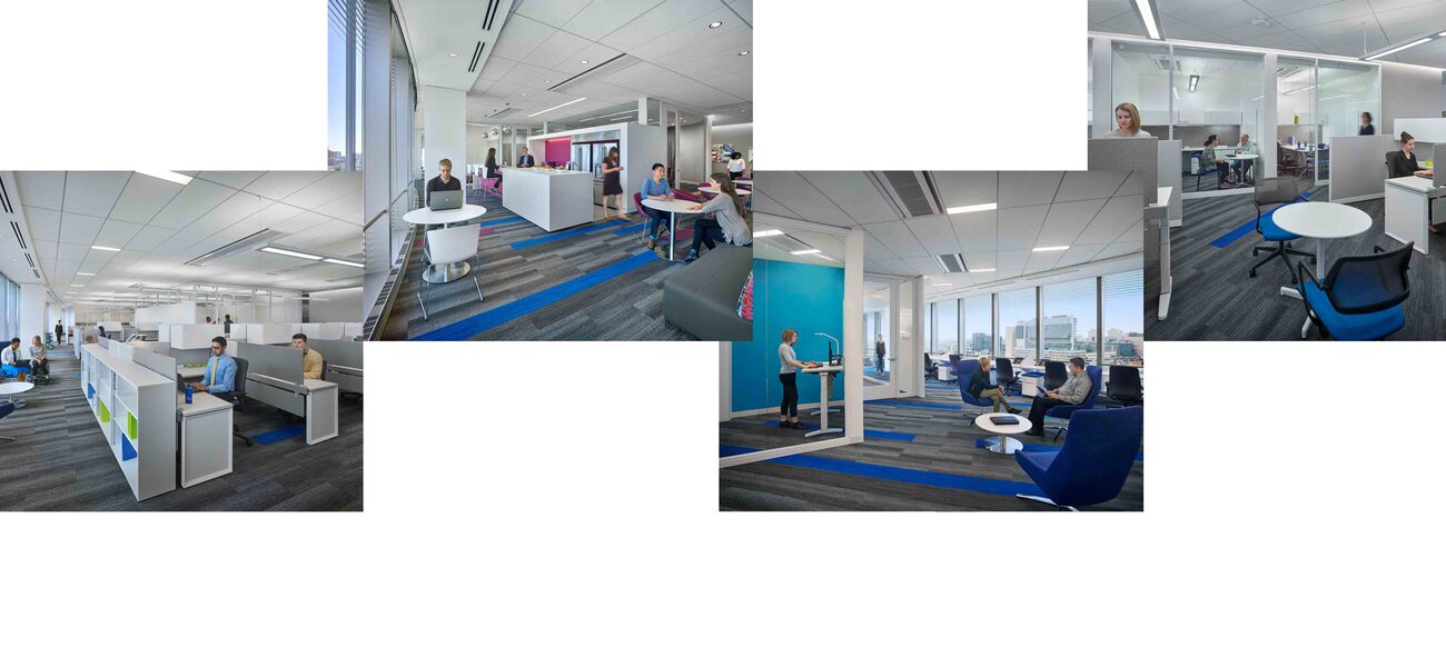 A Variety of workspaces