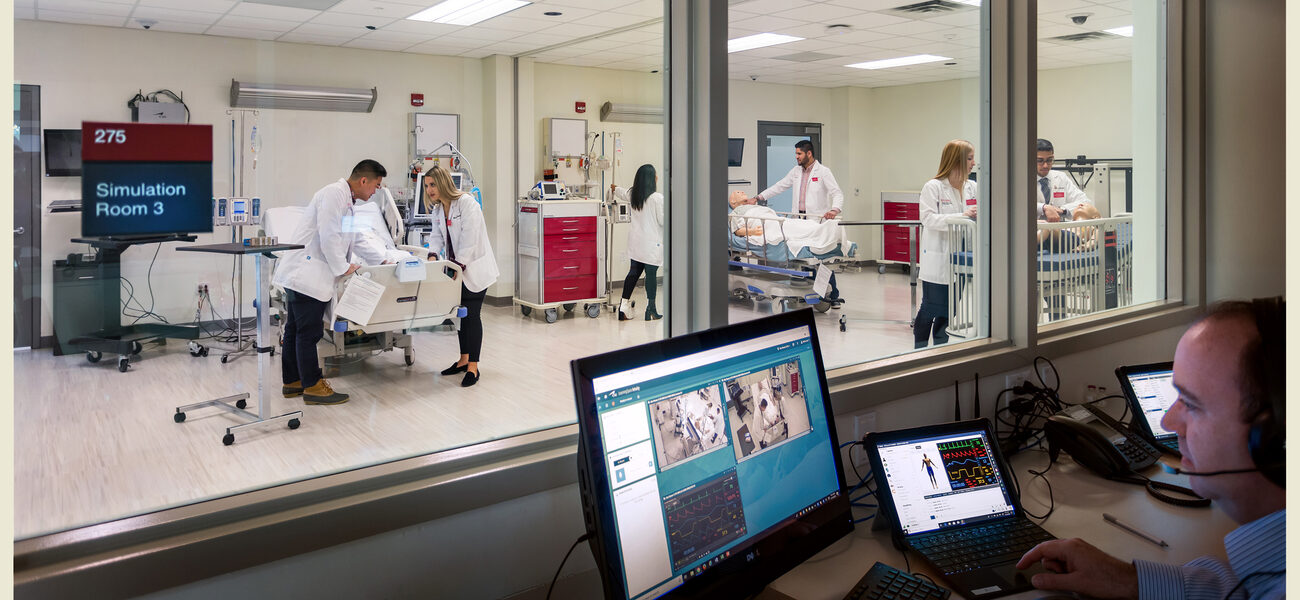 Simulation room (viewed from control room)
