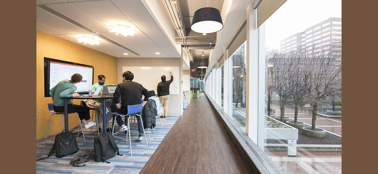 Technology-enabled team huddle space