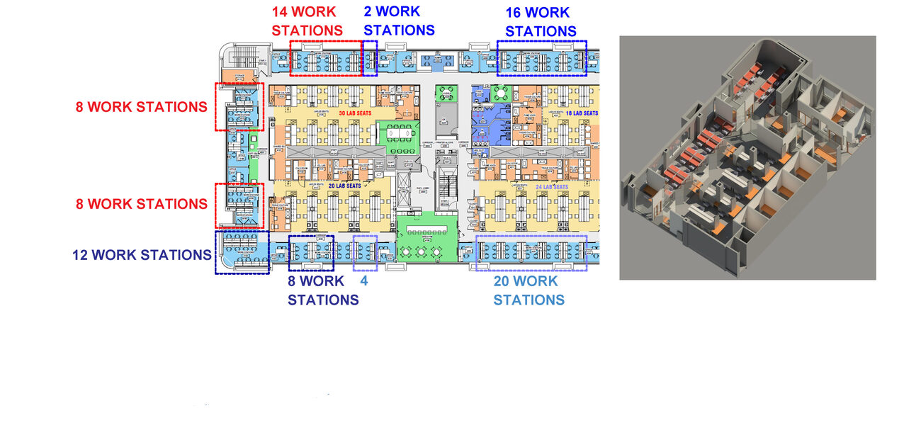 Renovated fourth floor