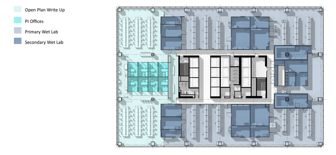 Architect's drawing of a floorplan.