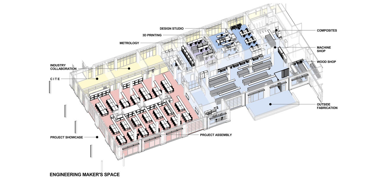 Architect's drawing of a floor plan