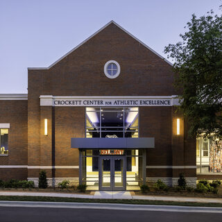Exterior of a brick building
