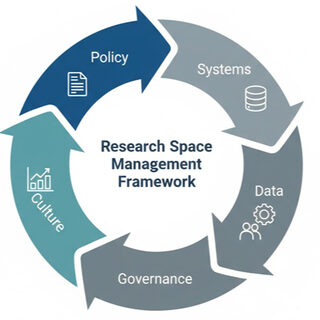 Graphic showing a cirlce madfe up of arrows, each pointing to a different step in the process.